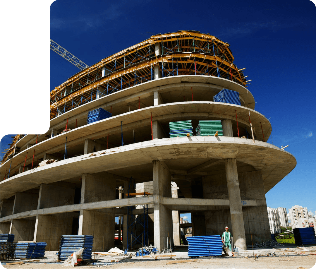 Huge building under construction