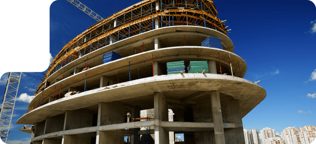 Huge building under construction